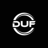 DUF Logo Design, Inspiration for a Unique Identity. Modern Elegance and Creative Design. Watermark Your Success with the Striking this Logo. vector