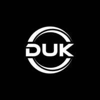 DUK Logo Design, Inspiration for a Unique Identity. Modern Elegance and Creative Design. Watermark Your Success with the Striking this Logo. vector