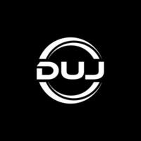 DUJ Logo Design, Inspiration for a Unique Identity. Modern Elegance and Creative Design. Watermark Your Success with the Striking this Logo. vector