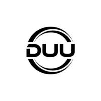 Duu logo diseño, inspiración para un único identidad. moderno elegancia y creativo diseño. filigrana tu éxito con el sorprendentes esta logo. vector