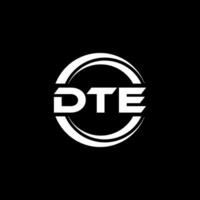 DTE Logo Design, Inspiration for a Unique Identity. Modern Elegance and Creative Design. Watermark Your Success with the Striking this Logo. vector