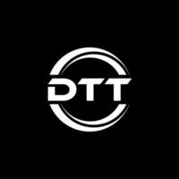 DTT Logo Design, Inspiration for a Unique Identity. Modern Elegance and Creative Design. Watermark Your Success with the Striking this Logo. vector