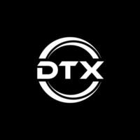 dtx logo diseño, inspiración para un único identidad. moderno elegancia y creativo diseño. filigrana tu éxito con el sorprendentes esta logo. vector