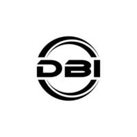 dbi logo diseño, inspiración para un único identidad. moderno elegancia y creativo diseño. filigrana tu éxito con el sorprendentes esta logo. vector