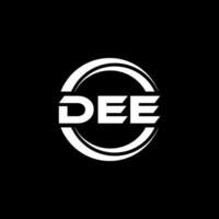 DEE Logo Design, Inspiration for a Unique Identity. Modern Elegance and Creative Design. Watermark Your Success with the Striking this Logo. vector