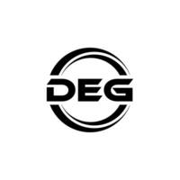 DEG Logo Design, Inspiration for a Unique Identity. Modern Elegance and Creative Design. Watermark Your Success with the Striking this Logo. vector