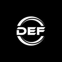 DEF Logo Design, Inspiration for a Unique Identity. Modern Elegance and Creative Design. Watermark Your Success with the Striking this Logo. vector