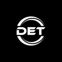 DET Logo Design, Inspiration for a Unique Identity. Modern Elegance and Creative Design. Watermark Your Success with the Striking this Logo. vector