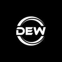 DEW Logo Design, Inspiration for a Unique Identity. Modern Elegance and Creative Design. Watermark Your Success with the Striking this Logo. vector