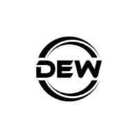 DEW Logo Design, Inspiration for a Unique Identity. Modern Elegance and Creative Design. Watermark Your Success with the Striking this Logo. vector