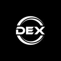 DEX Logo Design, Inspiration for a Unique Identity. Modern Elegance and Creative Design. Watermark Your Success with the Striking this Logo. vector