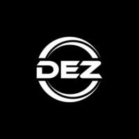 DEZ Logo Design, Inspiration for a Unique Identity. Modern Elegance and Creative Design. Watermark Your Success with the Striking this Logo. vector