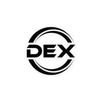 dex logo diseño, inspiración para un único identidad. moderno elegancia y creativo diseño. filigrana tu éxito con el sorprendentes esta logo. vector