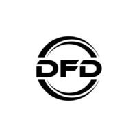 dfd logo diseño, inspiración para un único identidad. moderno elegancia y creativo diseño. filigrana tu éxito con el sorprendentes esta logo. vector