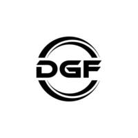 DGF Logo Design, Inspiration for a Unique Identity. Modern Elegance and Creative Design. Watermark Your Success with the Striking this Logo. vector