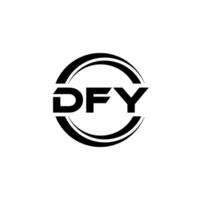 dfy logo diseño, inspiración para un único identidad. moderno elegancia y creativo diseño. filigrana tu éxito con el sorprendentes esta logo. vector