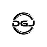 dgj logo diseño, inspiración para un único identidad. moderno elegancia y creativo diseño. filigrana tu éxito con el sorprendentes esta logo. vector