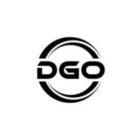 dgo logo diseño, inspiración para un único identidad. moderno elegancia y creativo diseño. filigrana tu éxito con el sorprendentes esta logo. vector