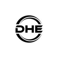 DHE Logo Design, Inspiration for a Unique Identity. Modern Elegance and Creative Design. Watermark Your Success with the Striking this Logo. vector