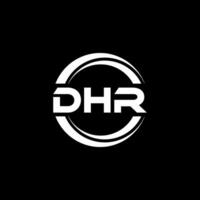 DHR Logo Design, Inspiration for a Unique Identity. Modern Elegance and Creative Design. Watermark Your Success with the Striking this Logo. vector