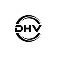 dhv logo diseño, inspiración para un único identidad. moderno elegancia y creativo diseño. filigrana tu éxito con el sorprendentes esta logo. vector