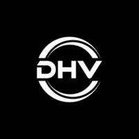 dhv logo diseño, inspiración para un único identidad. moderno elegancia y creativo diseño. filigrana tu éxito con el sorprendentes esta logo. vector