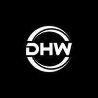 DHW Logo Design, Inspiration for a Unique Identity. Modern Elegance and Creative Design. Watermark Your Success with the Striking this Logo. vector