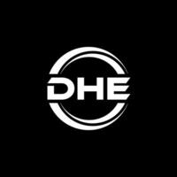 DHE Logo Design, Inspiration for a Unique Identity. Modern Elegance and Creative Design. Watermark Your Success with the Striking this Logo. vector
