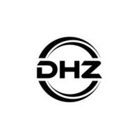 dhz logo diseño, inspiración para un único identidad. moderno elegancia y creativo diseño. filigrana tu éxito con el sorprendentes esta logo. vector