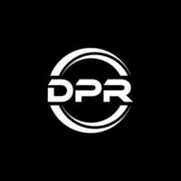 DPR Logo Design, Inspiration for a Unique Identity. Modern Elegance and Creative Design. Watermark Your Success with the Striking this Logo. vector