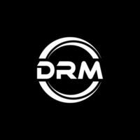 drm logo diseño, inspiración para un único identidad. moderno elegancia y creativo diseño. filigrana tu éxito con el sorprendentes esta logo. vector