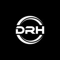 Drh logo diseño, inspiración para un único identidad. moderno elegancia y creativo diseño. filigrana tu éxito con el sorprendentes esta logo. vector