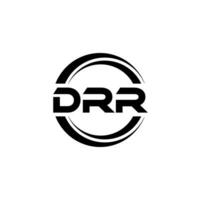 drr logo diseño, inspiración para un único identidad. moderno elegancia y creativo diseño. filigrana tu éxito con el sorprendentes esta logo. vector