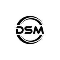 DSM Logo Design, Inspiration for a Unique Identity. Modern Elegance and Creative Design. Watermark Your Success with the Striking this Logo. vector