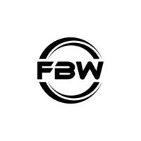 fbw logo diseño, inspiración para un único identidad. moderno elegancia y creativo diseño. filigrana tu éxito con el sorprendentes esta logo. vector