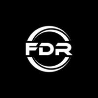 FDR Logo Design, Inspiration for a Unique Identity. Modern Elegance and Creative Design. Watermark Your Success with the Striking this Logo. vector