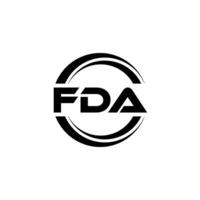 fda logo diseño, inspiración para un único identidad. moderno elegancia y creativo diseño. filigrana tu éxito con el sorprendentes esta logo. vector