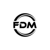 fdm logo diseño, inspiración para un único identidad. moderno elegancia y creativo diseño. filigrana tu éxito con el sorprendentes esta logo. vector