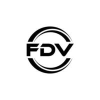 fdv logo diseño, inspiración para un único identidad. moderno elegancia y creativo diseño. filigrana tu éxito con el sorprendentes esta logo. vector