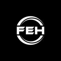 FEH Logo Design, Inspiration for a Unique Identity. Modern Elegance and Creative Design. Watermark Your Success with the Striking this Logo. vector