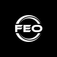 FEO Logo Design, Inspiration for a Unique Identity. Modern Elegance and Creative Design. Watermark Your Success with the Striking this Logo. vector