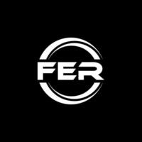 FER Logo Design, Inspiration for a Unique Identity. Modern Elegance and Creative Design. Watermark Your Success with the Striking this Logo. vector