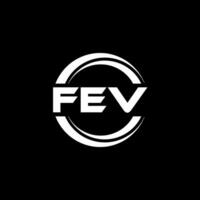 fev logo diseño, inspiración para un único identidad. moderno elegancia y creativo diseño. filigrana tu éxito con el sorprendentes esta logo. vector