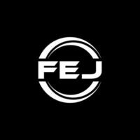 FEJ Logo Design, Inspiration for a Unique Identity. Modern Elegance and Creative Design. Watermark Your Success with the Striking this Logo. vector