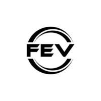 fev logo diseño, inspiración para un único identidad. moderno elegancia y creativo diseño. filigrana tu éxito con el sorprendentes esta logo. vector