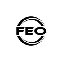 FEO Logo Design, Inspiration for a Unique Identity. Modern Elegance and Creative Design. Watermark Your Success with the Striking this Logo. vector