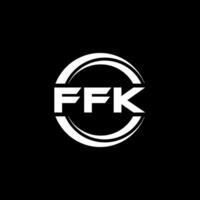 ffk logo diseño, inspiración para un único identidad. moderno elegancia y creativo diseño. filigrana tu éxito con el sorprendentes esta logo. vector