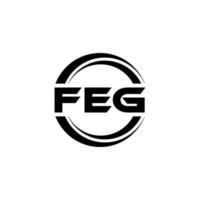 feg logo diseño, inspiración para un único identidad. moderno elegancia y creativo diseño. filigrana tu éxito con el sorprendentes esta logo. vector