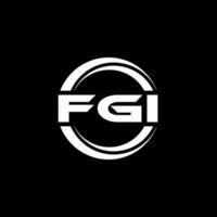 FGI Logo Design, Inspiration for a Unique Identity. Modern Elegance and Creative Design. Watermark Your Success with the Striking this Logo. vector