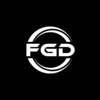 FGD Logo Design, Inspiration for a Unique Identity. Modern Elegance and Creative Design. Watermark Your Success with the Striking this Logo. vector